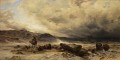 Kamelzug in einem Sandsturm Hermann David Salomon Corrodi orientalische Landschaft